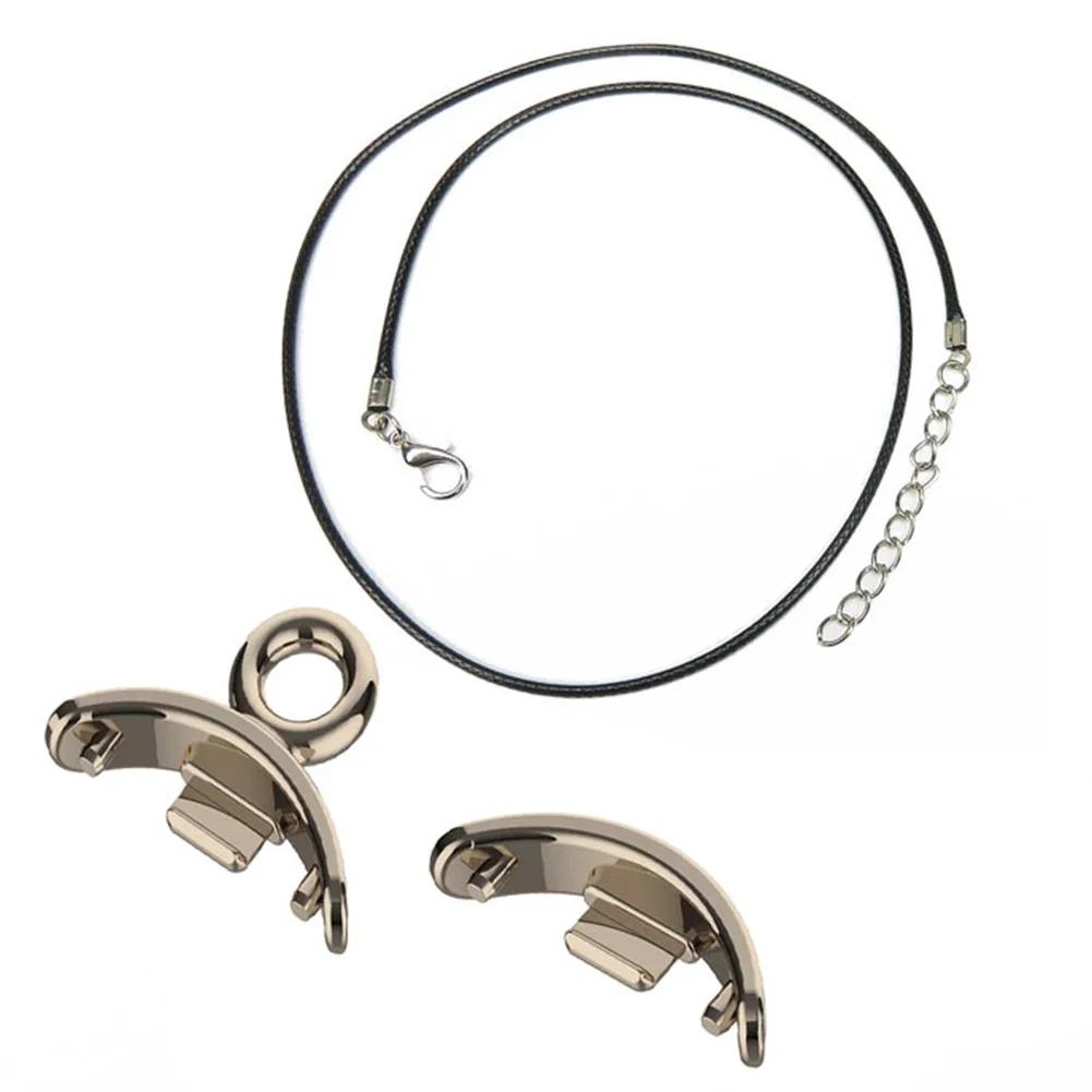 Pendant Necklace For Xiaomi Mi Band 8 Watch Hanging Chain Neck Bracelet Strap For mi band 9 Stainless Steel Metal Chain Buckle