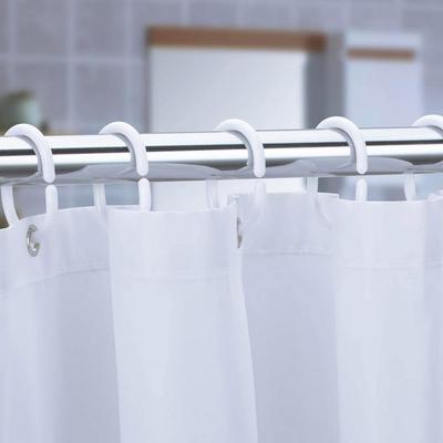 12Pcs Shower Curtain Hook Universal Bathroom Shower Rod C-shaped Ring Hanger Holder Gazebo Mosquito Bathroom Curtain Accessories