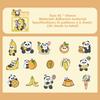 30Pcs Panda Stickers Laptop Scrapbook Decoration Graffiti Decals Skateboard Laptop Waterproof Sticker Diy Toys Decor Decals