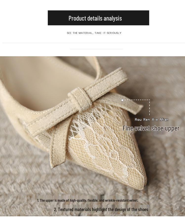 Schicke Spitze Kitten Heels: 2026 Frühling Geschlossene Zehenpartie Riemchen mit Schleife Mittelhoher Absatz Damen Sandalen