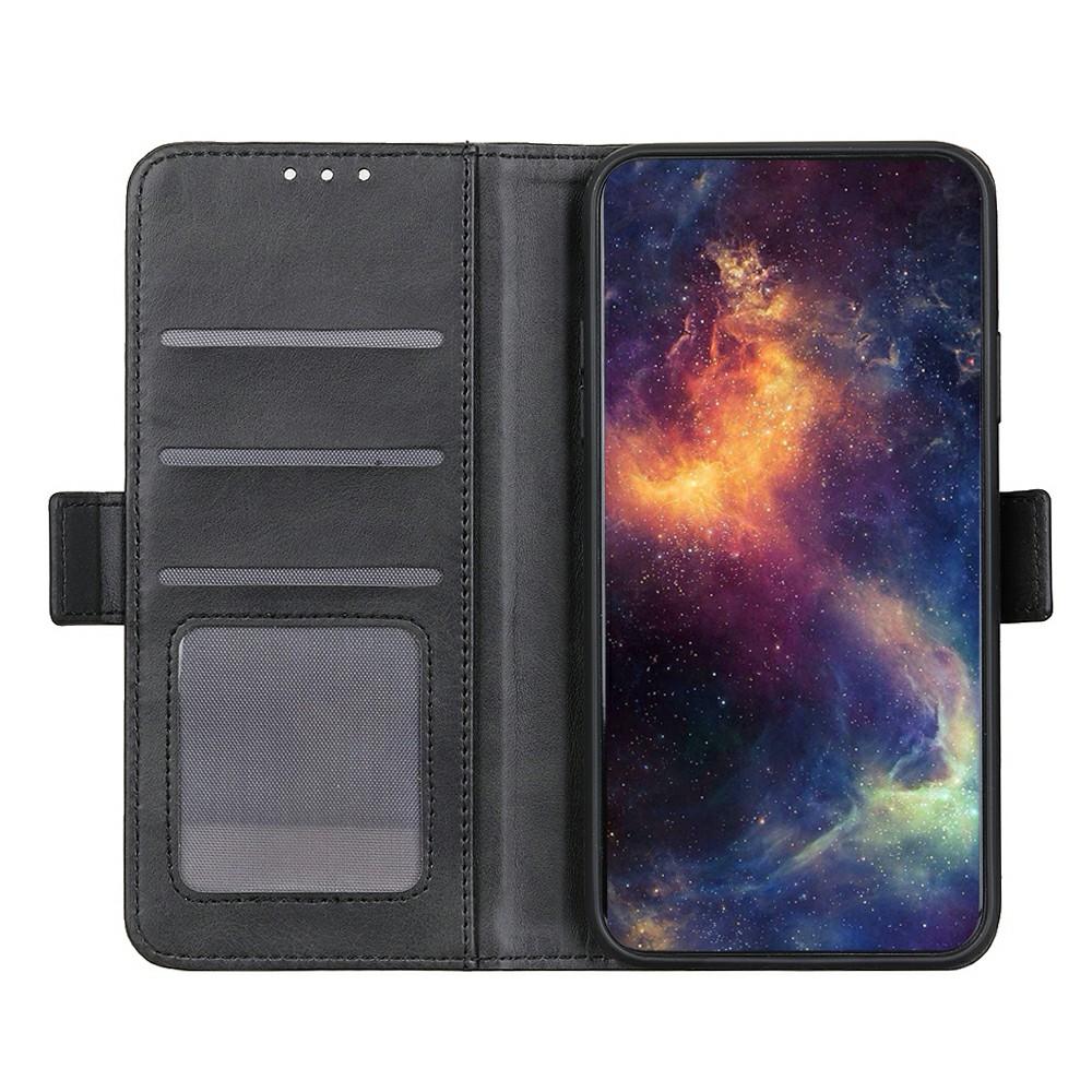 

For Samsung Galaxy A56 5G Case Stand Cowhide Texture PU Leather Phone Cover Brown
