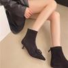 High Heels Women's Ankle Boots Pointed Toe Winter Shoes 2025 Elegant Dress Woman Shoes Chelsea Short Boots Fashion Pumps Mujer