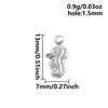 5pcs Kawaii Charm Flower Star Crab Stainless Steel Pendants For Jewelry Making Supplies Assorted Mini Charms In Bulk DIY Finding