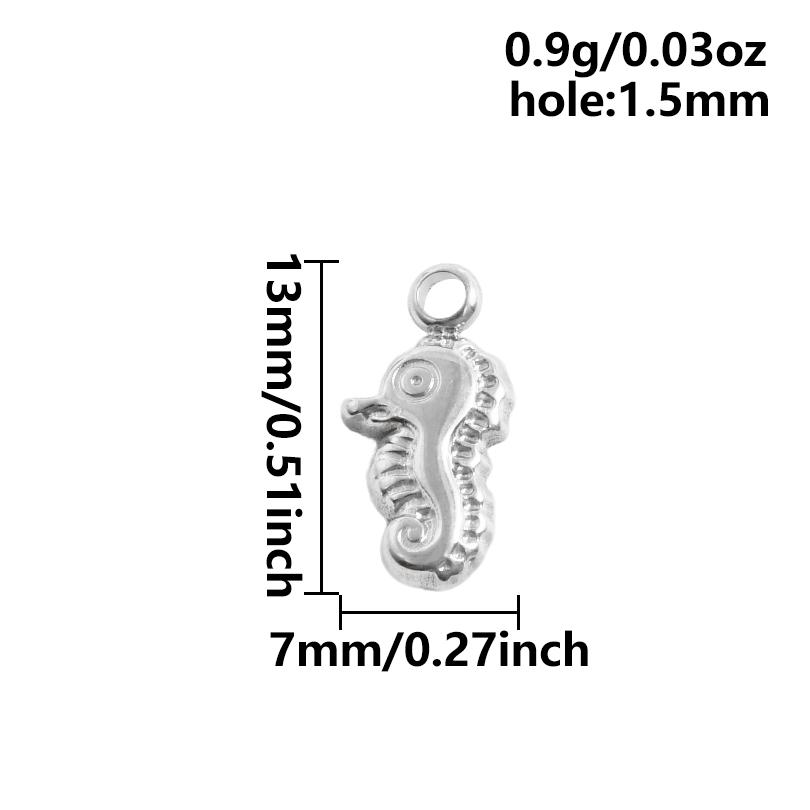 5pcs Kawaii Charm Flower Star Crab Stainless Steel Pendants For Jewelry Making Supplies Assorted Mini Charms In Bulk DIY Finding