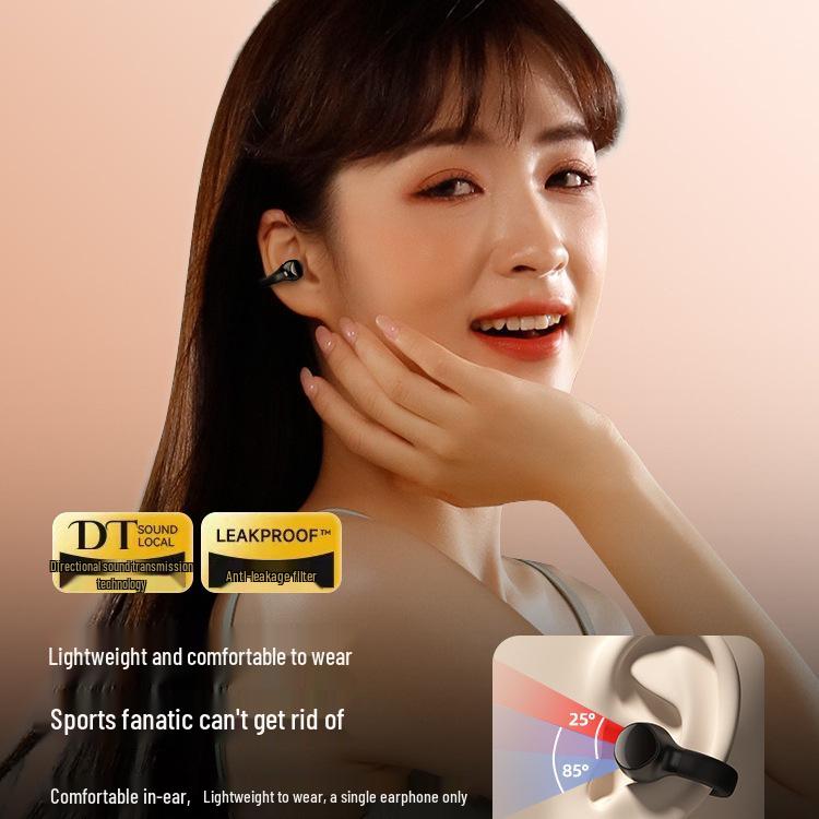 2025 New Wireless Ear Clip Bone Conduction Sports Bluetooth Earphones for Men and Women