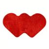 Red Love Heart Carpet Valentine's Day Double Heart Carpet Atmosphere Non-slip Living Room Bedro U9Q6