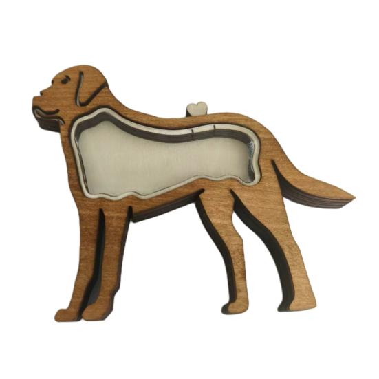 Cat Hair Keepsake Box Wooden Dog Hair Storage Box Pet