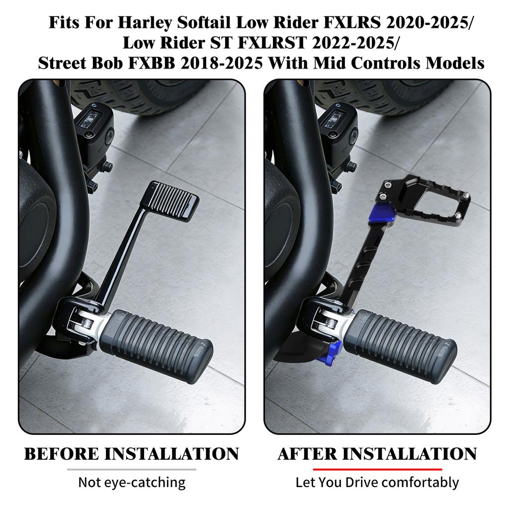 Motorcycle Foot Controls Brake Arm Kit Shift Linkage Rod Lever Pedal Set for Harley Softail Low Rider 2020-2025 Street Bob FXBB