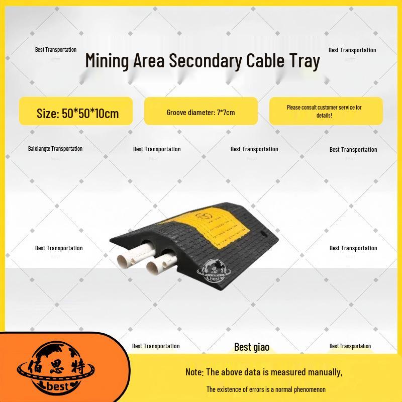 Durable Road Crossing Cable Protector: Anti-Crush Rubber Trunking Cover for Floor Protection