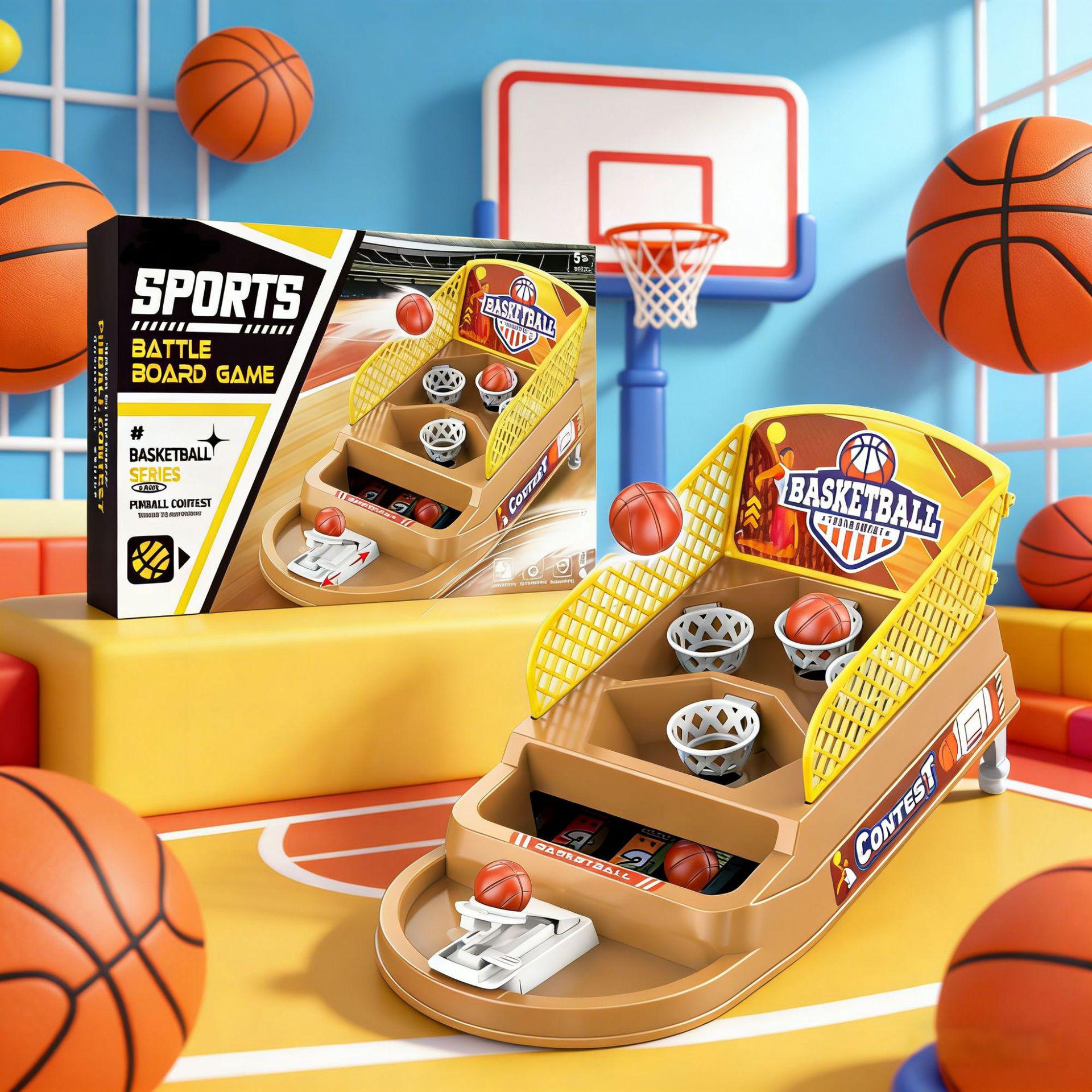 Mini Desktop Basketball Hoop: Interactive Educational Toy for Kids