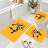 3Pcs Flannel Toilet Mat Set Kobe Bryant Bathroom Rug Non Slip Bath Carpet Home Decor
