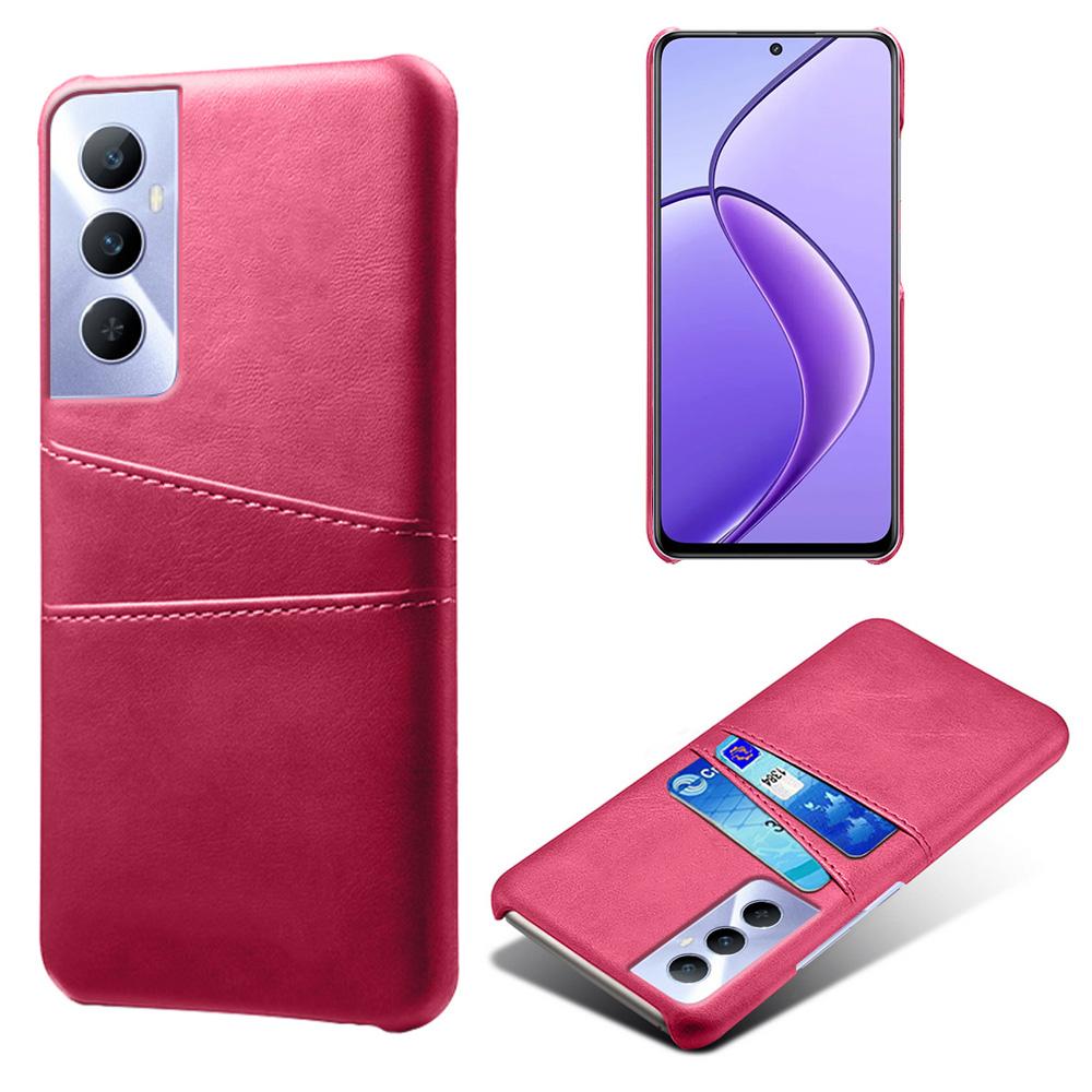 For Realme C65 4G Case Dual Card Slots PU Leather+PC Hard Phone Cover