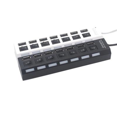 7-Port HUB7 Splitter with Independent Switch & Light