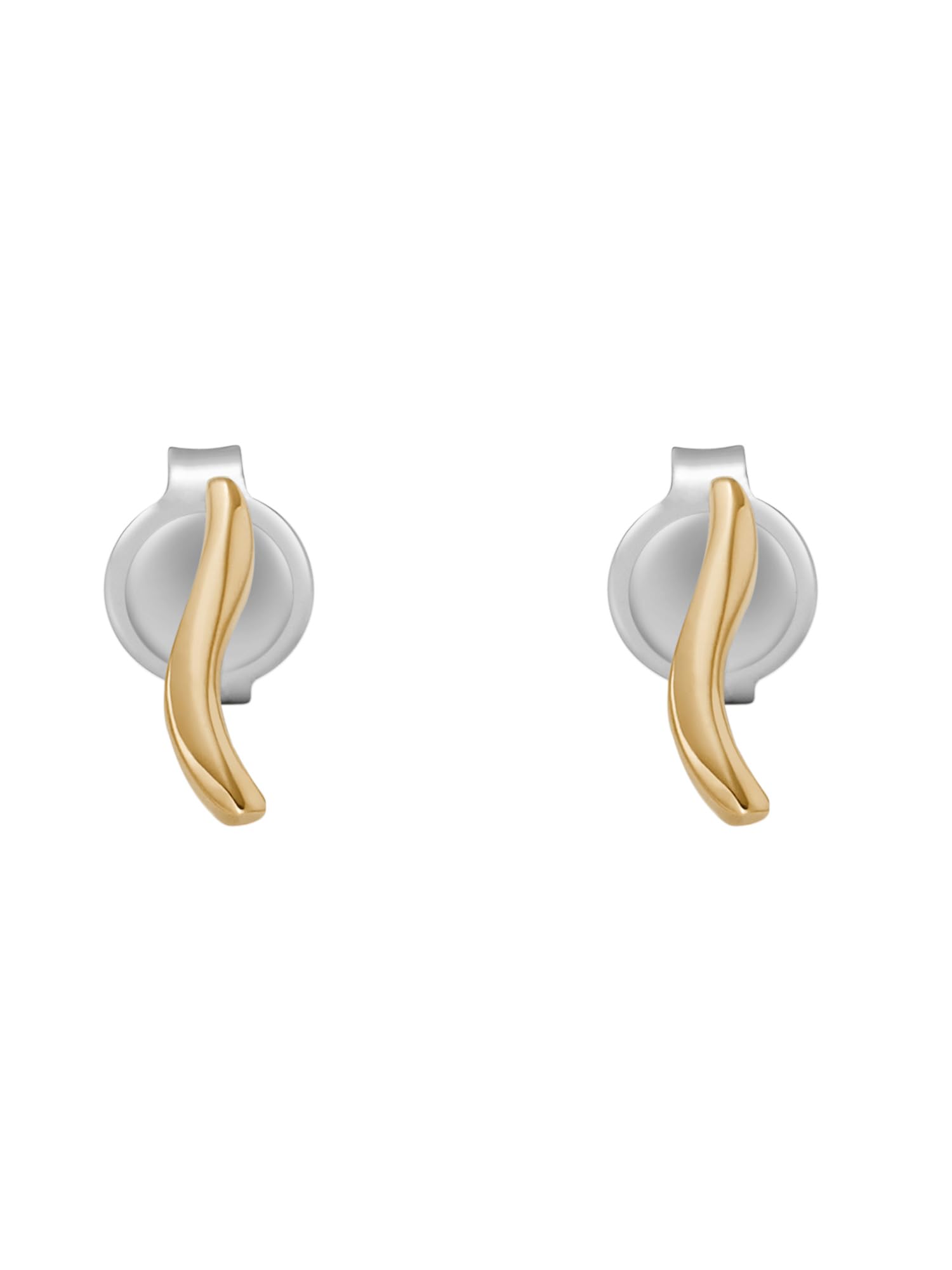 

Skagen Women s ESSENTIAL WAVES Gold-Tone Stainless Steel Stud Earrings, SKJ1782710