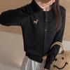 Women's Lightweight 50% Wool 50% Mulberry Silk Cardigan - 4-Season Versatile Knitwear for All-Year Comfort & Style