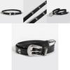 Dark Gothic Skull Accessory Belt For Women With Alloy Buckle Fashion Punk Style