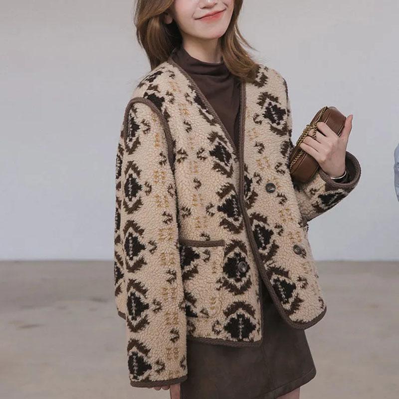 Coat for Women Cotton Autumn Winter Thickened Casual Oversize Windbreaker Jacket