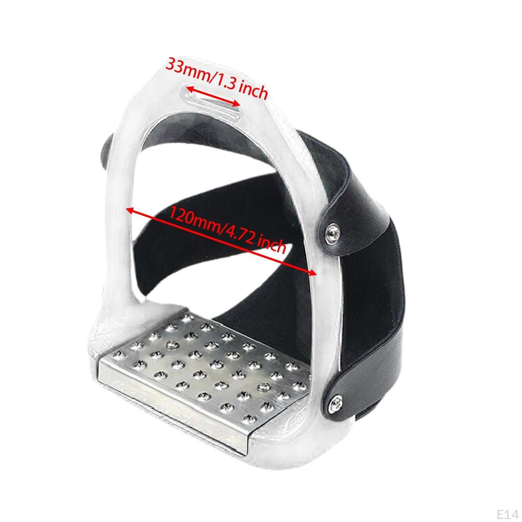 1Pair Adults Stirrups English Saddle for Men Women Horse Pedal Equestrian Western