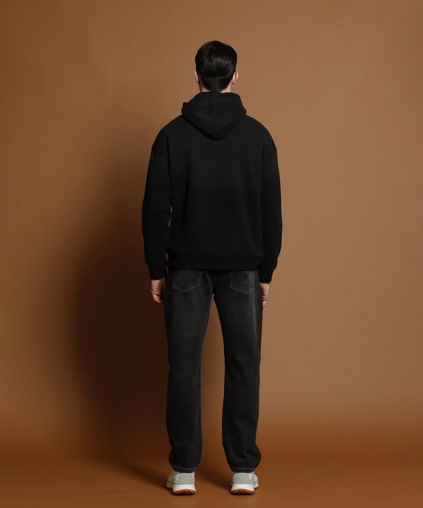 PANICALE Black Brushed Gradient Hoodie