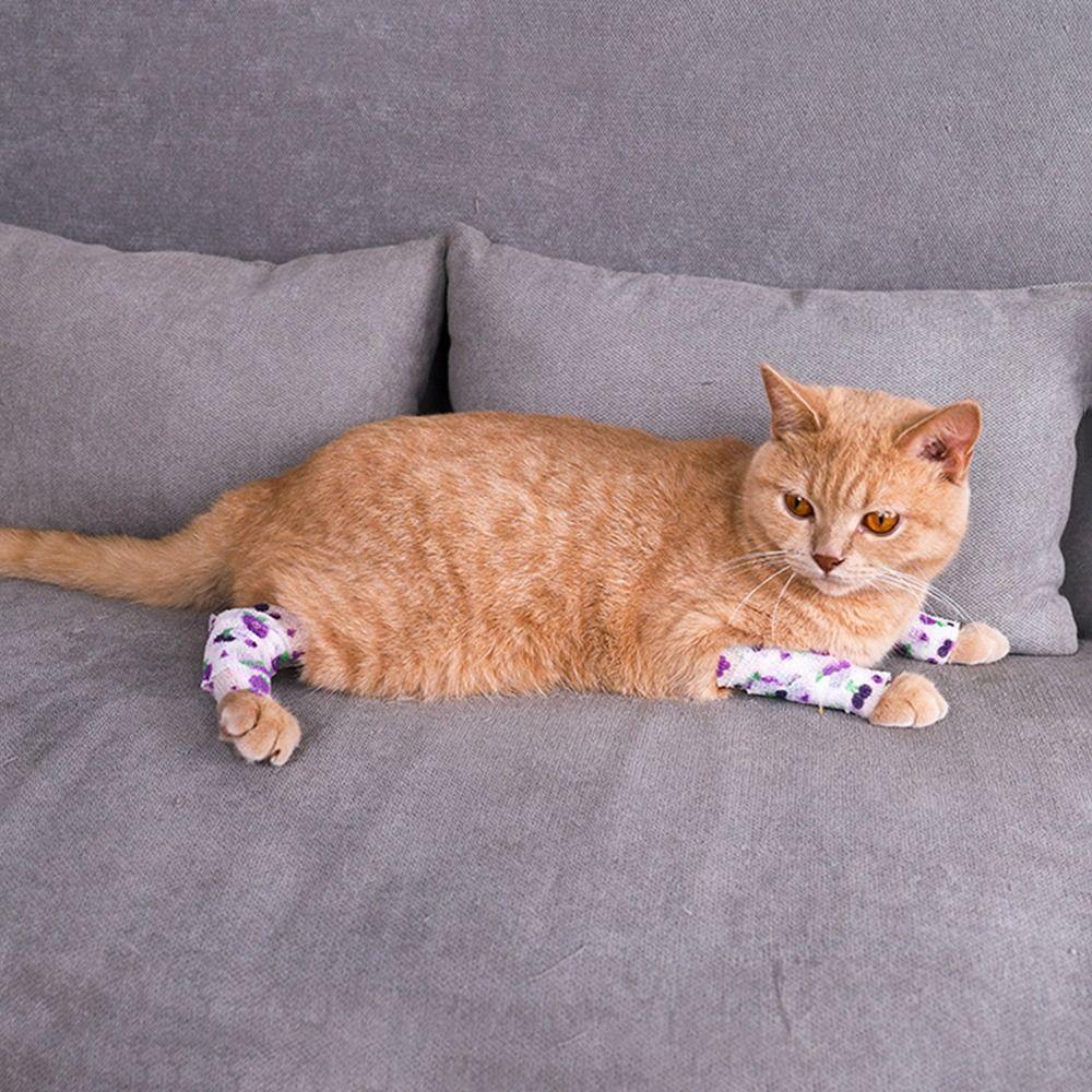 Breathable Dog Foot Covers Anti-dirty Pet Go Out Foot Wrap Durable Pet Self-adhesive Bandage