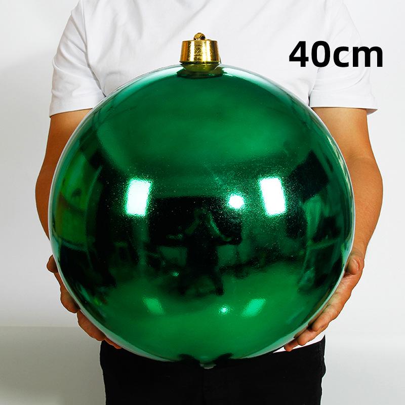 Large and Small Shiny Christmas Ball Tree Decorations