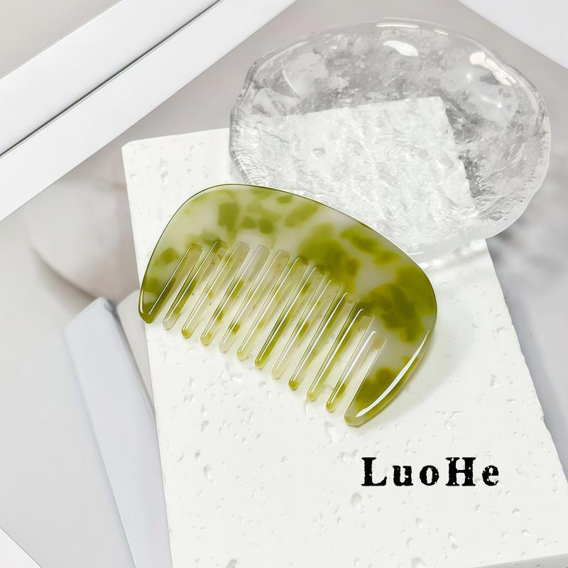 Luohe Jewelry Portable Acetate Hair Comb for Girls - New Souvenir Small Comb