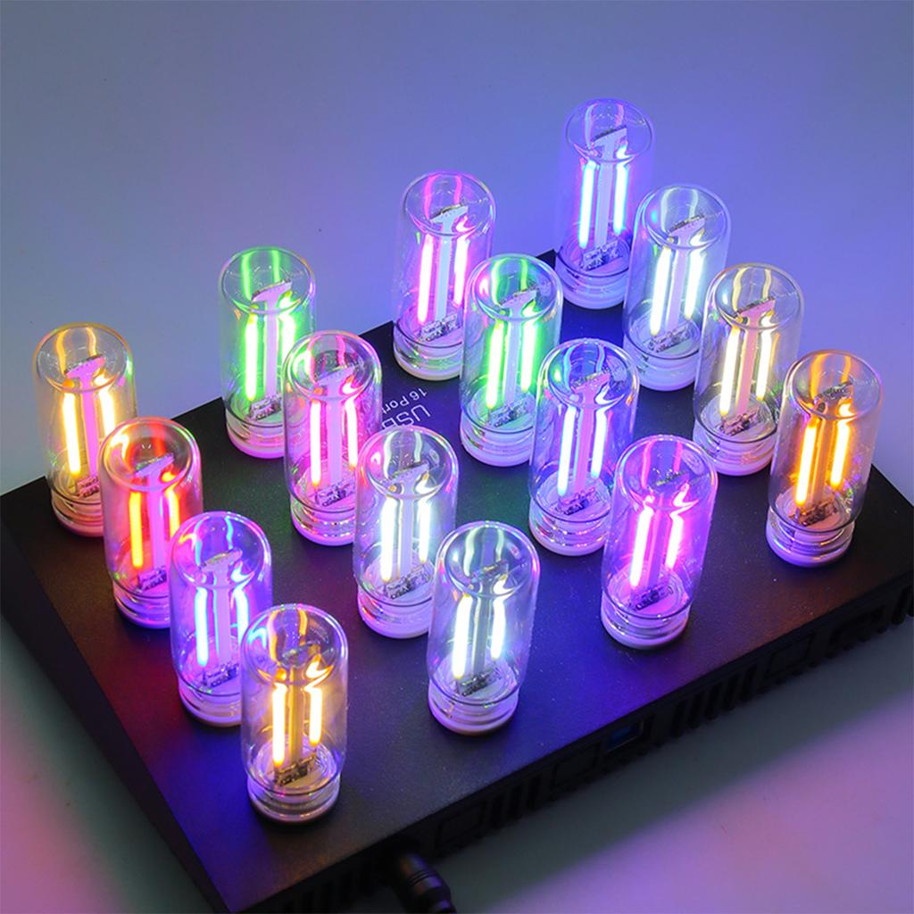 Colorful LED Night Light 5V USB Touch Control Atmosphere Lamp Mini Incandescent Bulb for Home Decoration 360Degree Lighting