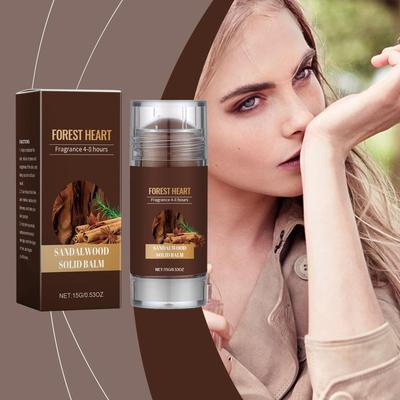Sandelträ Fast Parfym Naturlig Lätt Parfym Uppfriskande Och Långvarig Daglig Dejtingscharm Bärbar Fast Parfym