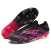 Men/Women Professional FG Soccer Cleats Lightweight Breathable Knit Laceless Football Boots Anti-slip Training Shoes