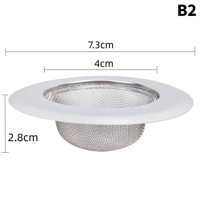 1Pcs Kitchen Sink Filter Stainless Steel Mesh Sink Strainer Filter Bathroom Sink Strainer Drain Hole Filter Trap Waste Screen