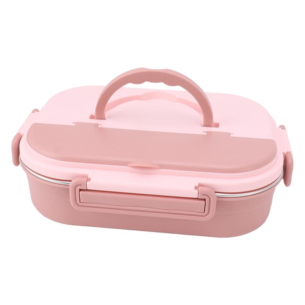 4 Compartments Lunch Storage Container 304 Stainless Steel Thermal Lunch Box  For Picnics