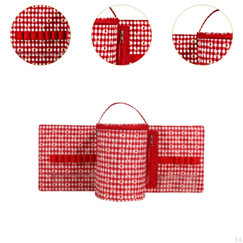 Crochet Bag Organizer Tote Stylish Scratch Resistant Knitting Yarn Storage