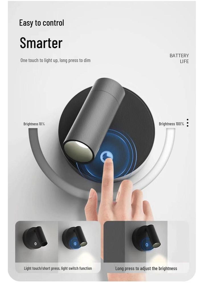 Creative USB Wireless Magnetic Charging Touch Night Light for Hallways