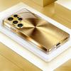 Metal Textured Electroplated Glass Phone Case Suitable for Samsung Galaxy S26 S25 S24 S23 S22 S20 FE/Ultra/Plus Anti Drop