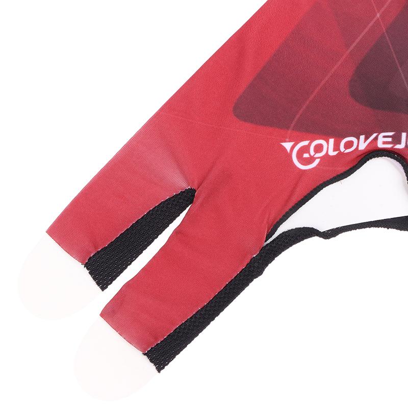 Billiards Glove Left Hand Three Finger Snooker Billiard Glove Non Slip Stickers Elasticity Billiard Training Gloves Accessories