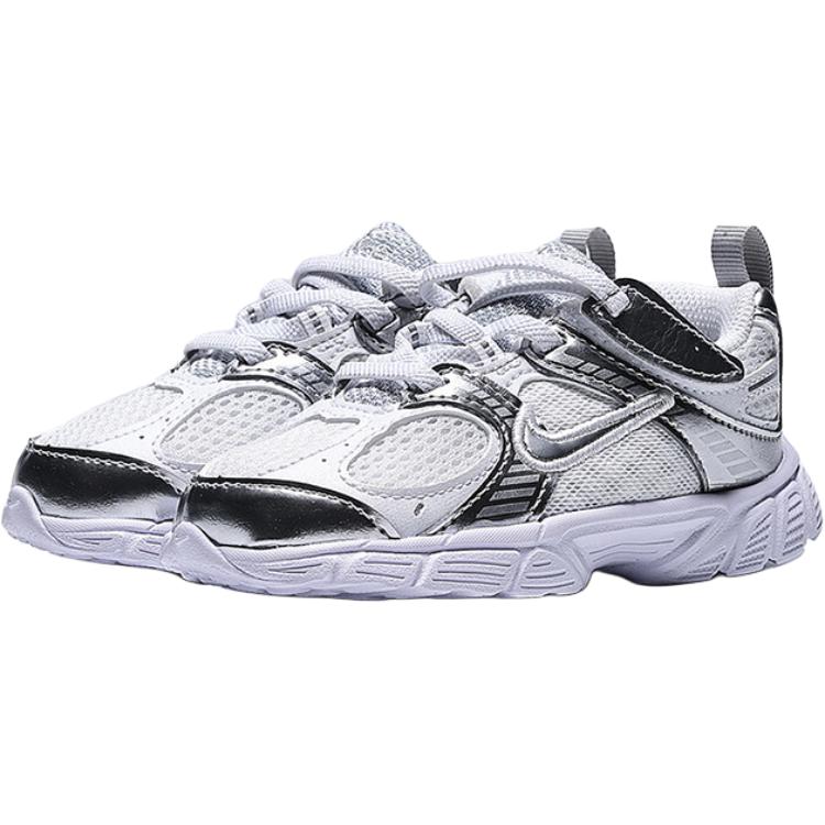 Nike V5 RNR TD White Metallic Silver Baby Sneakers Pure-Platinum HQ6413-103