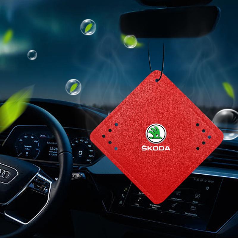 1Pcs Car Interior Pendant Aromatherapy Room Deodorant Sachet Car Accessories For Skoda Octavia Superb Rapid Kodiaq Karoq Fabia Kamiq Roomster Citigo