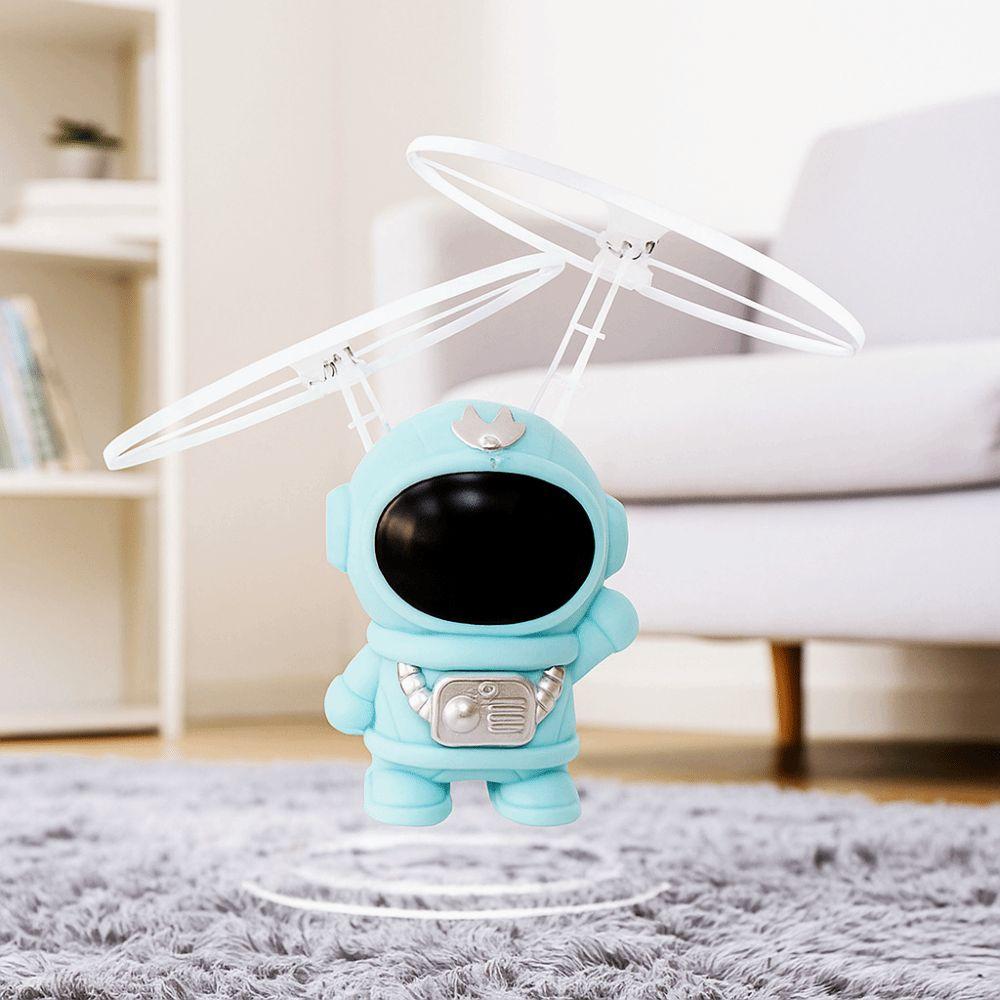Dual Wings Flying Robot Toy Colorful Luminous Spinning Gyro Fingertip Gyro  Kids Gifts