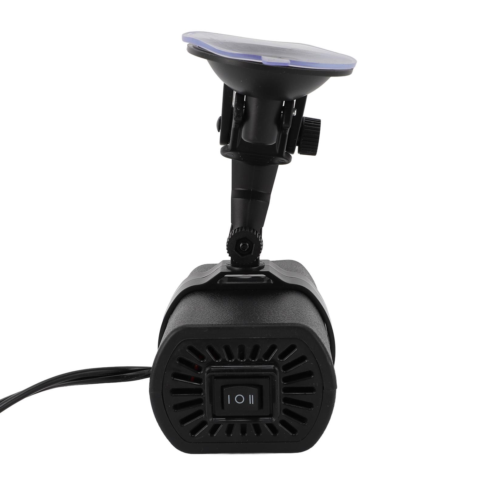 

Car Heater Fan 150W 12V Fast Heating Windshield Defroster Defogger with Suction Cup Base for Winter Driving Black