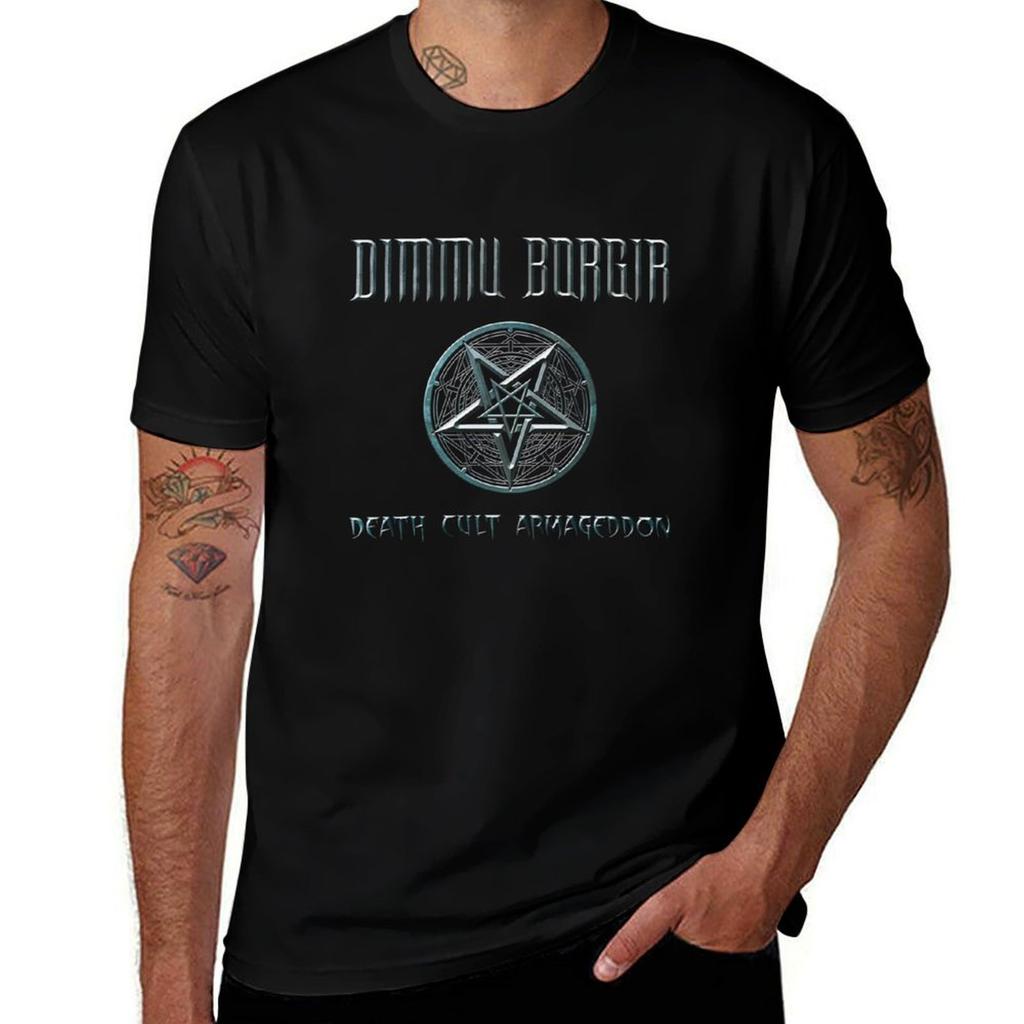 Dimmu Borgir Death Cult Armageddon Large Tshirt Plus Size Basic Short Sleeve Top