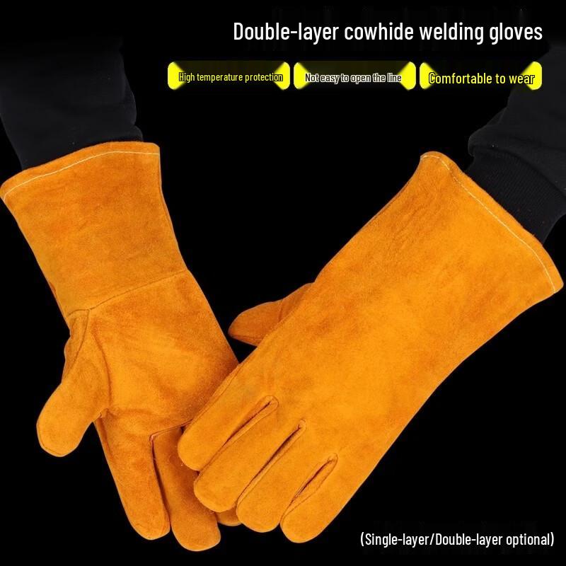 Cowhide Heat-Resistant Welding Gloves