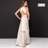 Sexy Women Multi-worn V-neck Wrap Around Design Robe Maxi Dress