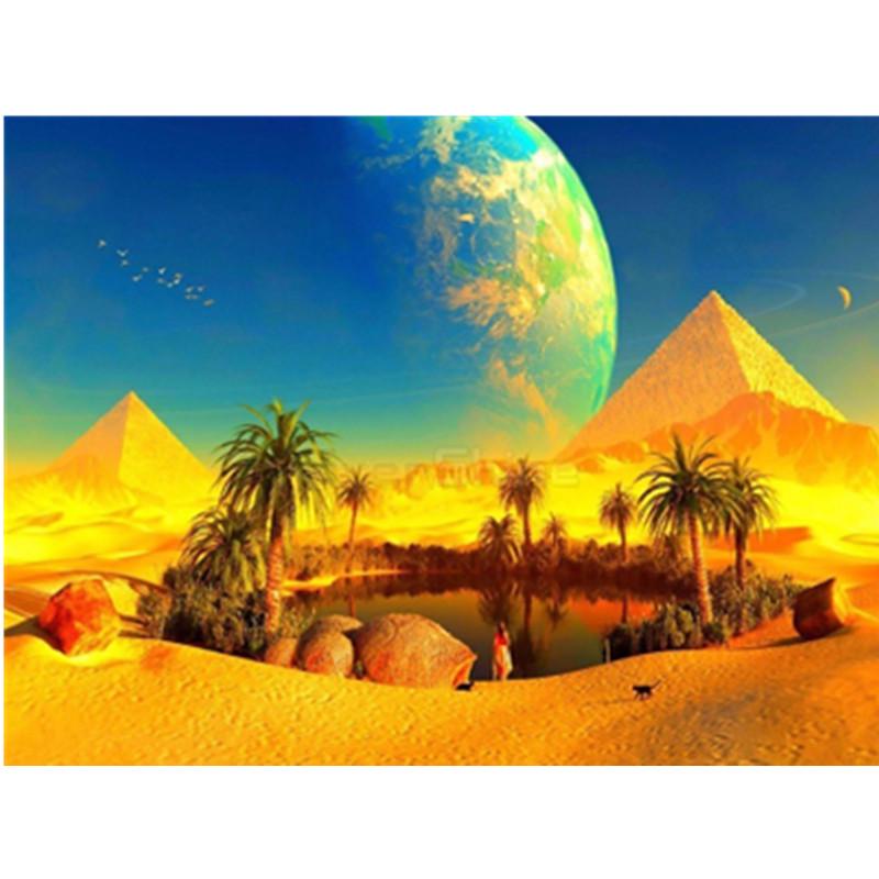 

5D «пустыня» Алмазная картина DIY Мозаика Алмазная вышивка Подарок или украшение для кровати Дети Хобби