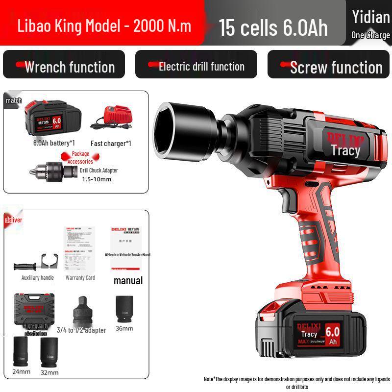 Delixi Electric Heavy-Duty Brushless Lithium Ratchet Wrench