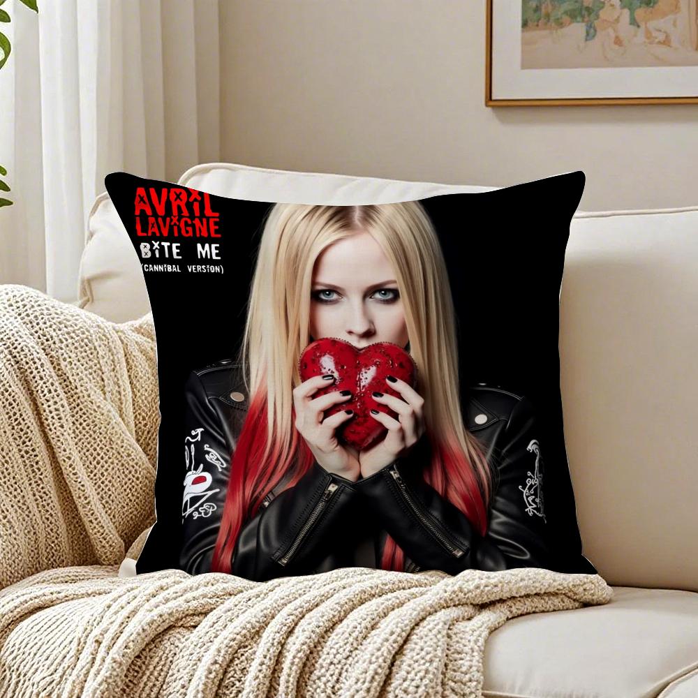 

Pop Punk Canadian AAvril Lavigne Cushion Cover Pillowcase Antidustmite living Room Sofa Decor Cushion Room 30X30cm