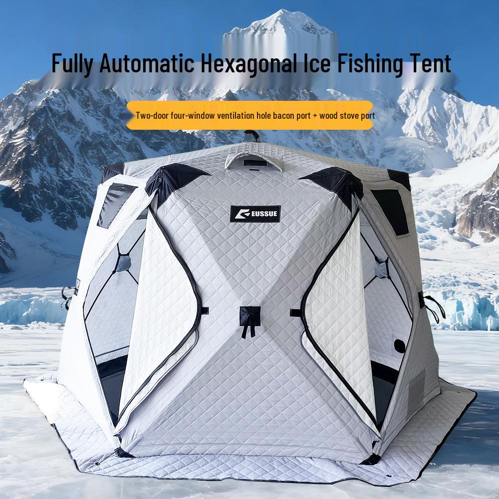 Winter Warm Tent: Insulated Cotton Ice Fishing & Camping Shelter