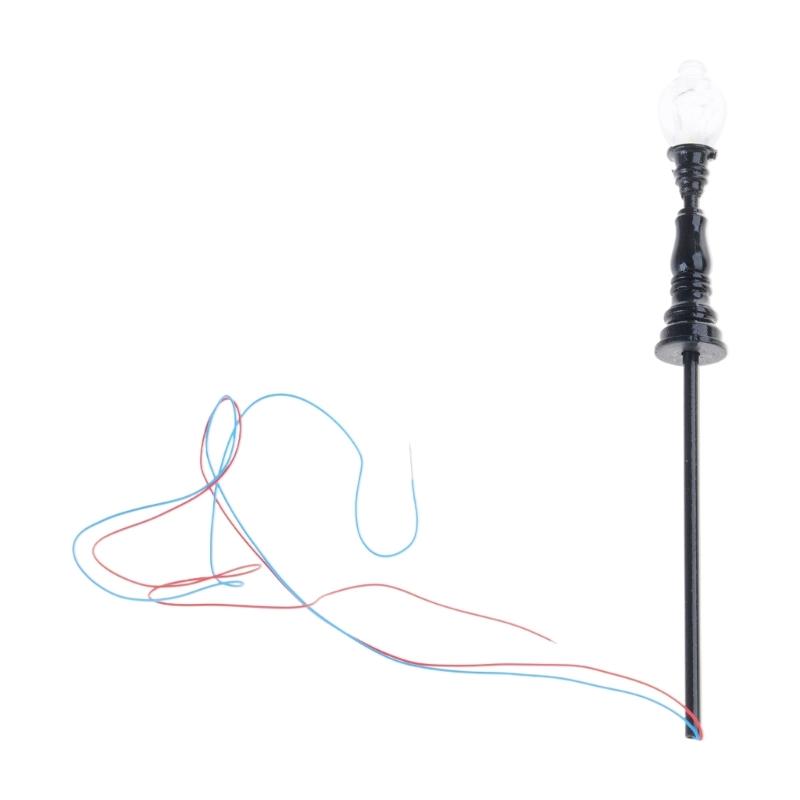 

Christmas Village 1:87 Mini Street Light Model Miniature Post Light Train Lamps Street Lamps for Mini Landscape