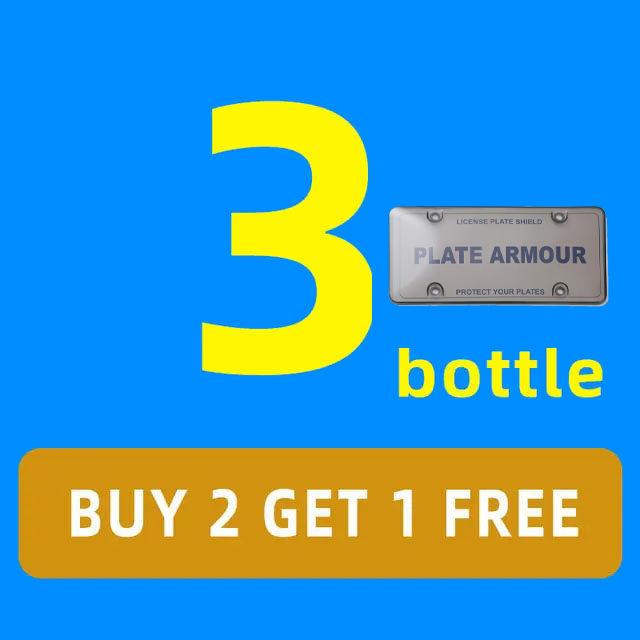 YC19 Transparent Plastic License Plate Frame, Customizable, Universal 4-hole License Plate Frame