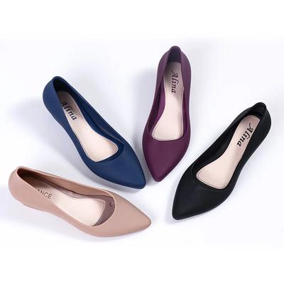 Moda Comemore Mocassins Femininos Sapatos Baixos Femininos Sapatos Bico Fino Botas de Chuva Vermelhas Escritório Rasos Primavera Feminino Mocassins Femininos Casuais 39