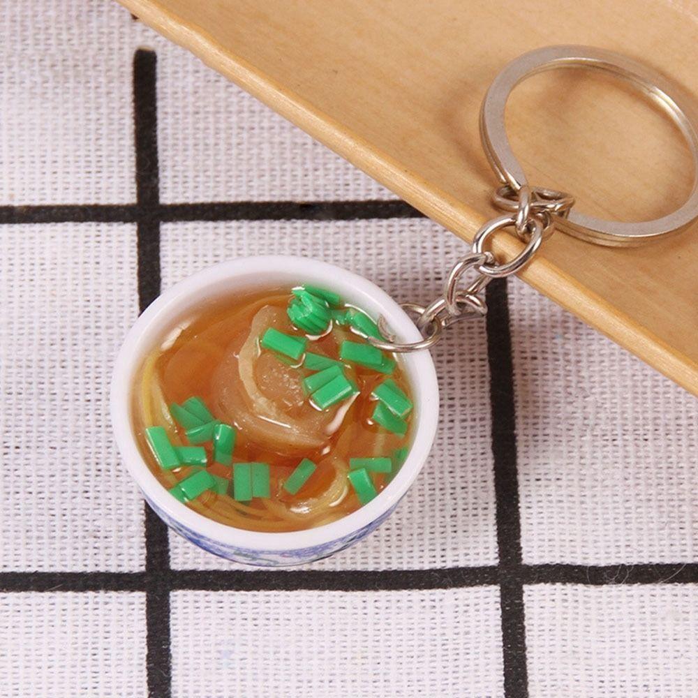 10 Styles Simulation Bowl Food Bowl  Shape Key Chain Pendant Children Play Toys  Play House Food